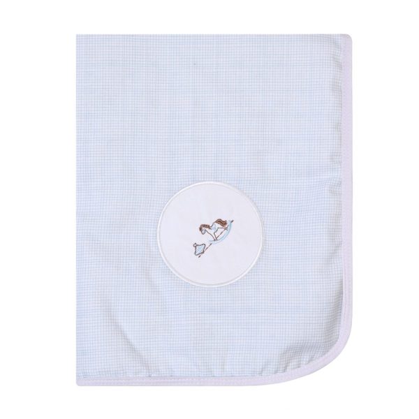 Manta Flanelada Dupla Face 100cmx75cm - Cavalo de Madeira