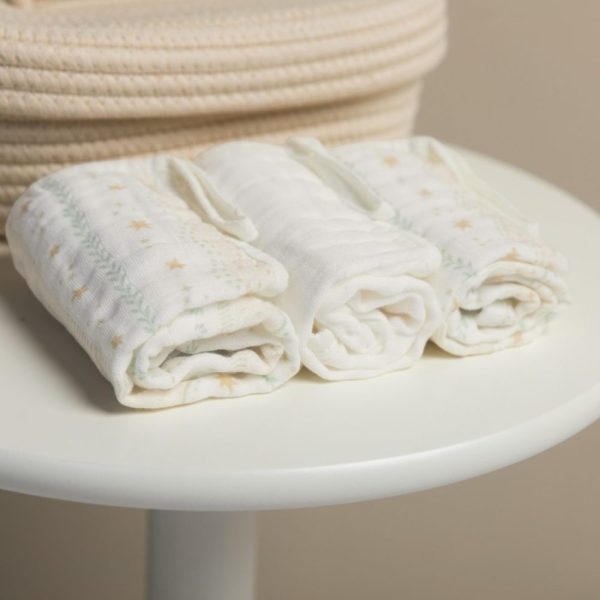 Fralda De Boca Soft Com Prendedor De Chupeta - Estrelas