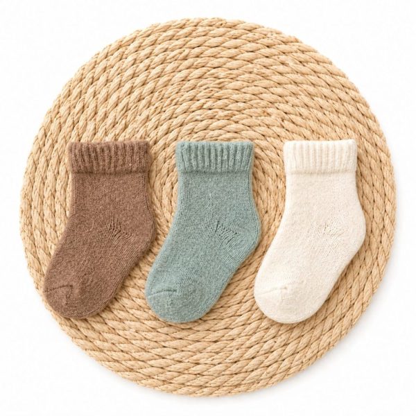 Kit 3 Meias Para Bebê Recém Nascido - Neutro