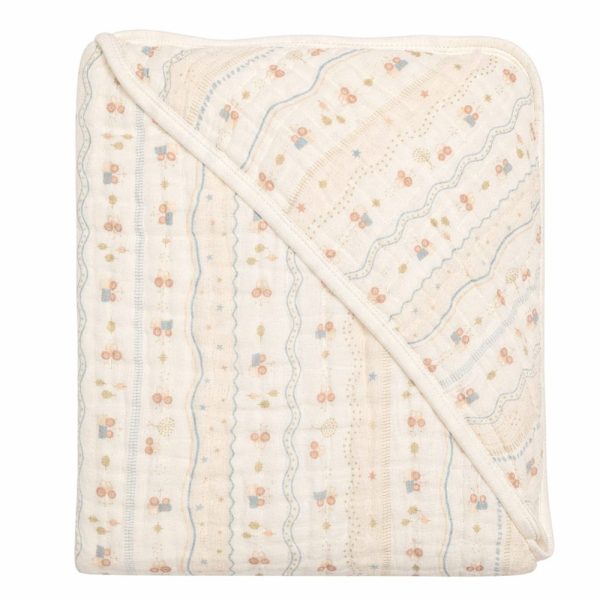 Toalha de Banho Bebê Soft em Algodão 80cmx80cm - Tratorzinho