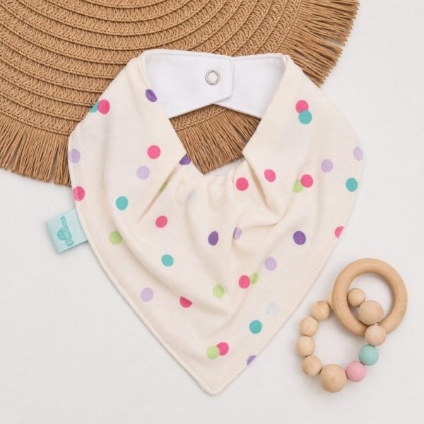 Bandana Impermeável para Bebê - Bolinhas Coloridas