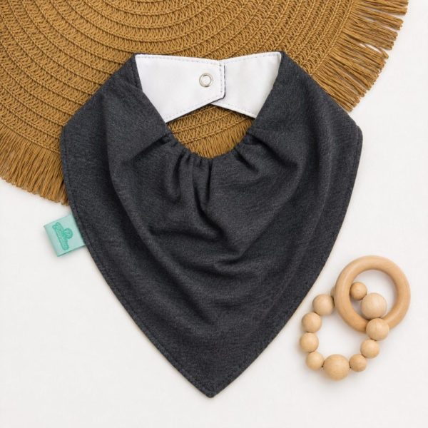 Bandana Impermeável para Bebê - Chumbo