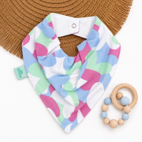 Bandana Impermeável para Bebê - Corações Colors