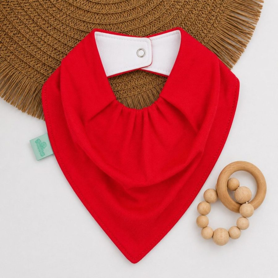 Bandana Impermeável para Bebê - Vermelho