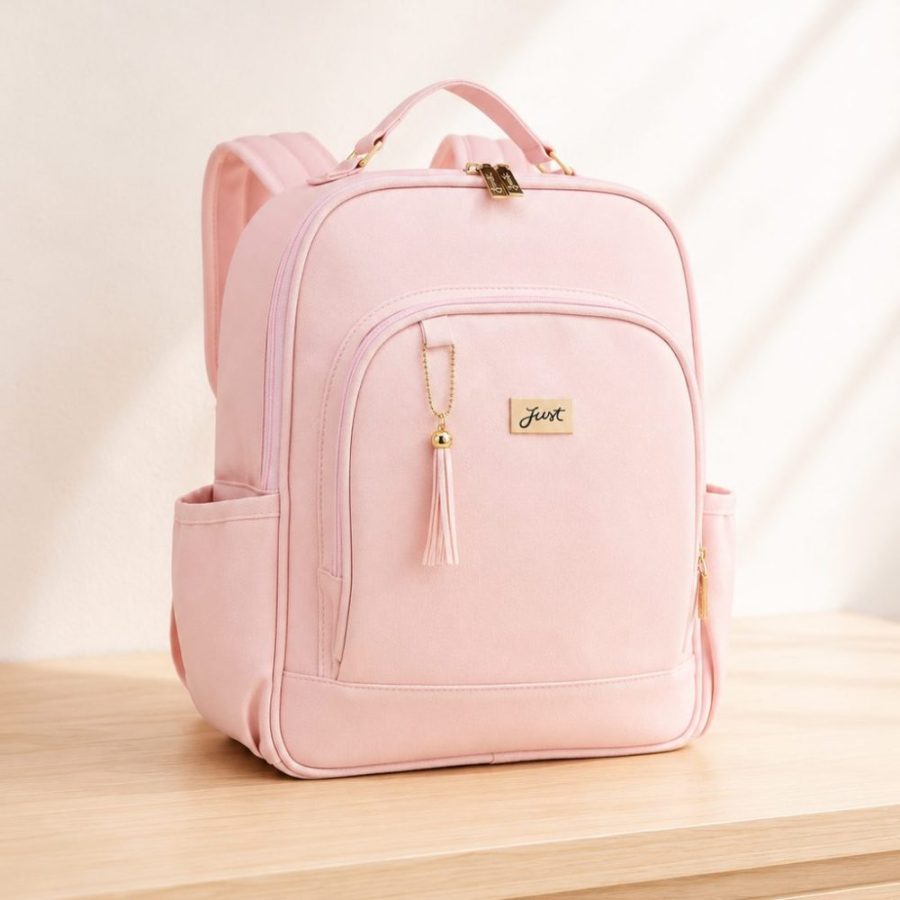 Mochila Maternidade Térmica Rosa Milão Slim Just Baby