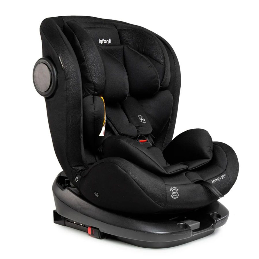 Cadeirinha Infanti Para Auto Mundi 360º Preta