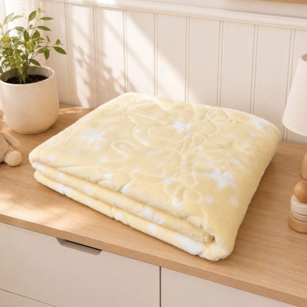 Cobertor Infantil Dupla Face Super Soft - Amarelinho