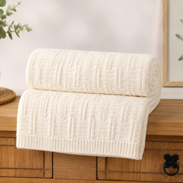 Manta Tessi Tricot Refine Adulto - Off White