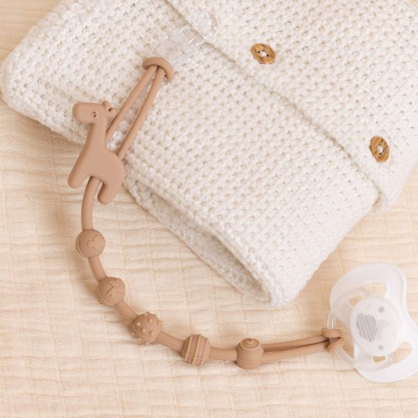 Prendedor De Chupeta em Silicone Cloudy Buba Girafa