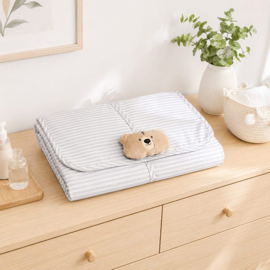 trocador portátil impermeável plastificado bebê urso ted