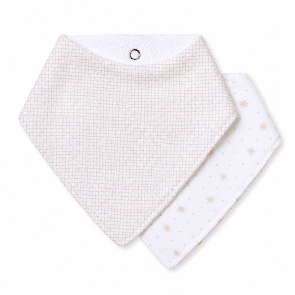 Kit Babador Bandana Papi 100% Algodão - Linho Bege