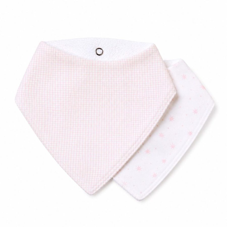 Kit Babador Bandana Papi 100% Algodão - Linho Rosa