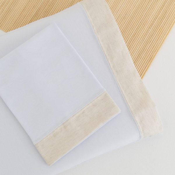 Kit Fronha Bebê em Malha 100% Algodão - Bege