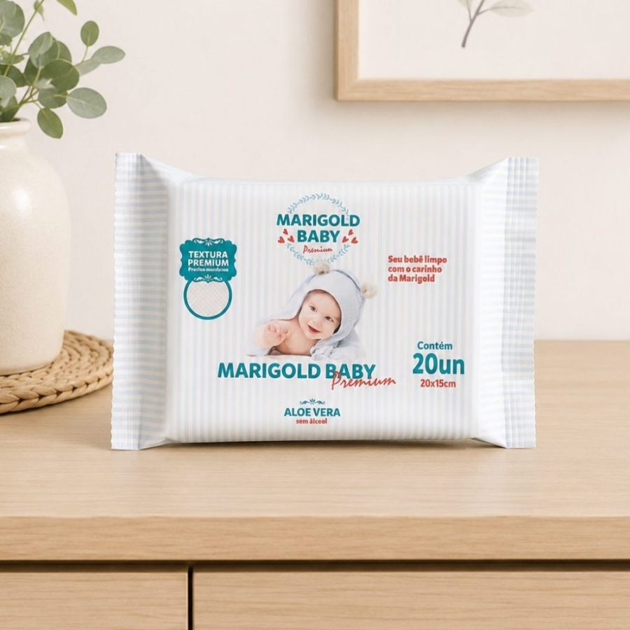 Toalha Umedecida Marigold Premium Baby 20un