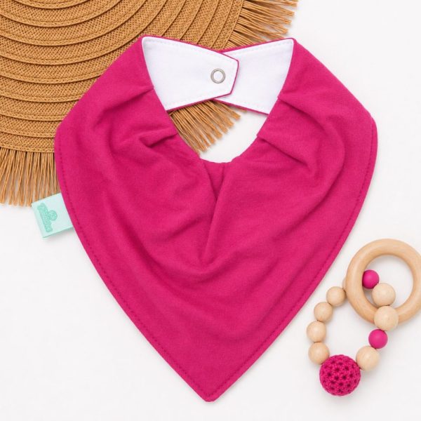 Bandana Impermeável Para Bebê - Rosa Choque