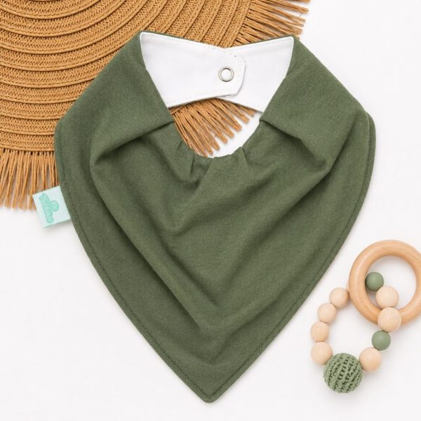 Bandana Impermeável Para Bebê - Verde Militar