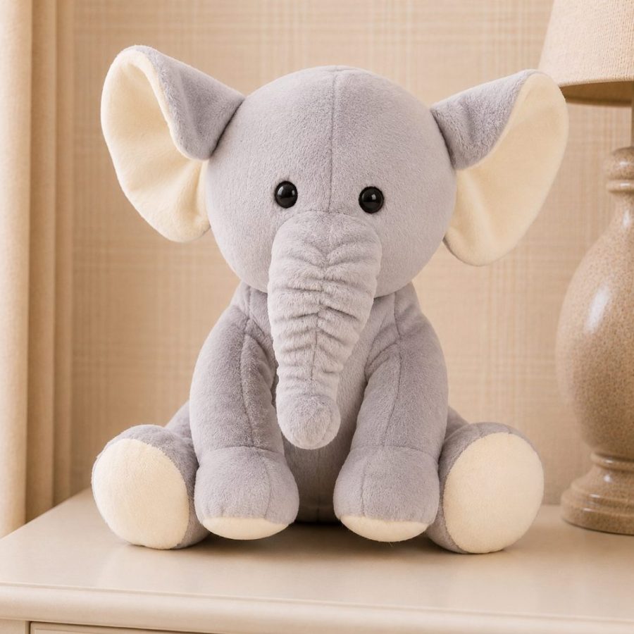 Elefante de Pelúcia Infantil Decorativo