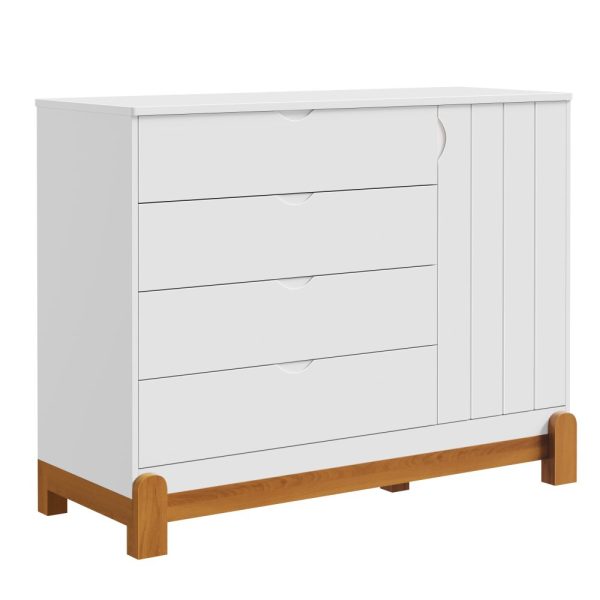Cômoda Sapateira Lotus Reller - Branco Fosco