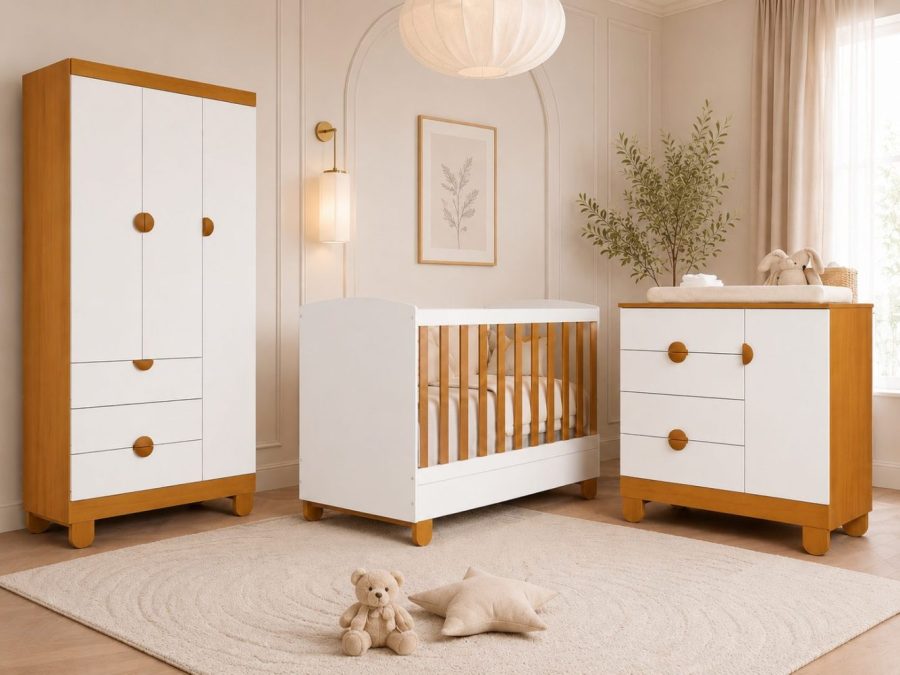 JOGO DE QUARTO APOLO BRANCO SAVANA YASMIN BABY 16