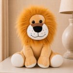 Leãozinho de Pelúcia Infantil Decorativo