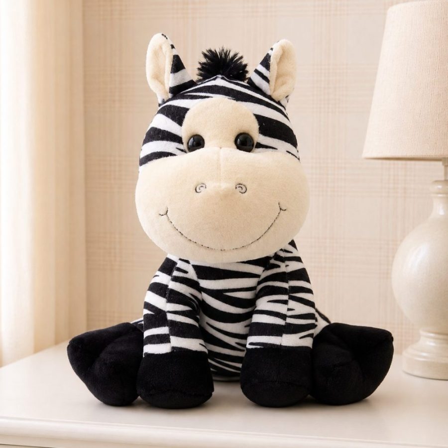 Zebra de Pelúcia Infantil Decorativa