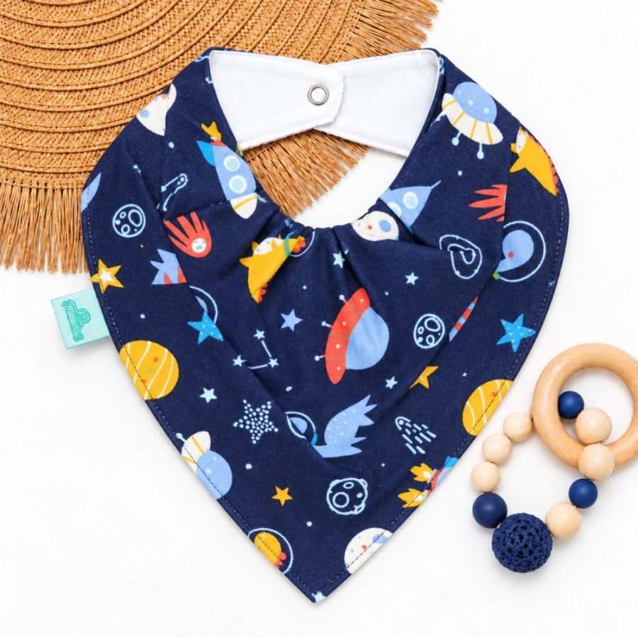 Bandana Impermeável Para Bebê - Aventura Espacial