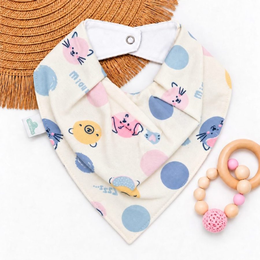 Bandana Impermeável Para Bebê - Bichinhos Divertidos