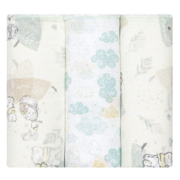 Fralda de Boca Bebê Estampado 32x32cm - Urso Polar