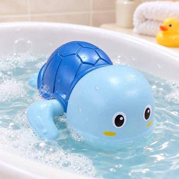 Brinquedo De Banho Tartaruga Azul Pais & Filhos