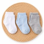 Kit Meia Soquete 3 Pares Recém Nascido Menino