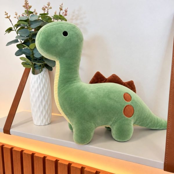 Dinossauro Marshmallow Pelúcia Decorativa Verde
